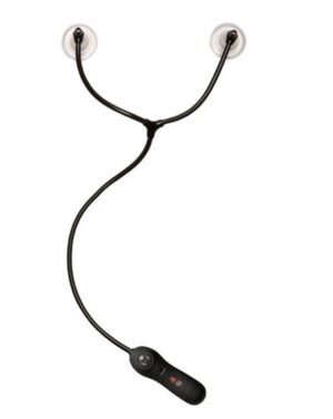 Kink Swell Auto Vibrating Nipple Suckers With Wired Remote Control Black