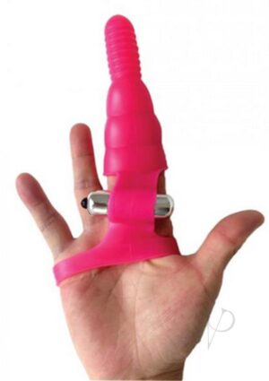 Wet Dreams Wrist Rider Dual Motor Silicone Finger Vibrator Water Resistant Pink