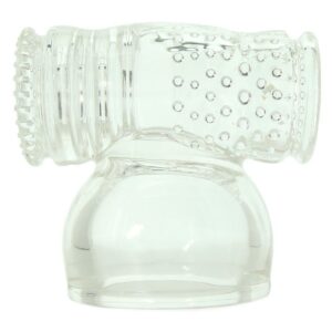 Miracle Massager Vibrating Wand Attachment Male Masturbation 3.75 Inch Clear