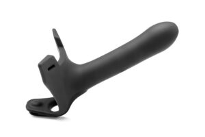 Perfect Fit Zoro 6.5 Silicone Hollow Strap On Harness Kit Black 6.5 Inch