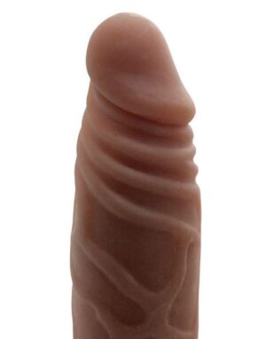 Real Feel Lifelike Toyz Number 1 Realistic Vibrator Waterproof Brown 7.5 Inch