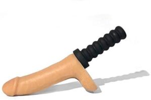 Rascal Jocks Johnny 8 Inch Silicone Dildo with Handle or Suction Cup Base Flesh