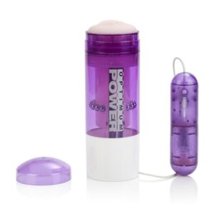 OPTIMUM POWER Automatic Blow Job Masturbator With Powerful Pearl Beads MULTISPEED PURPLE