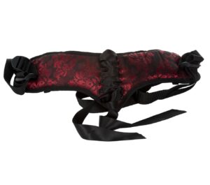 Scandal Corset Strap On Harness Black/Red