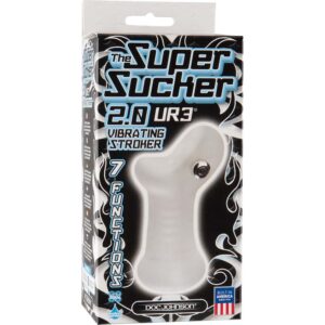 The Super Sucker 2.0 Waterproof Masturbation Sleeve With Vibrating Bullet