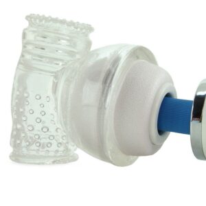 Miracle Massager Vibrating Wand Attachment Male Masturbation 3.75 Inch Clear