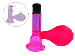 Kinx Sensual Kisses Vibrating Nipple Pump Pink