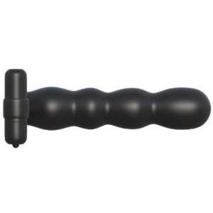 Fantasy C Ringz Posable Partner Silicone Double Penetrator Penis Ring Waterproof Black