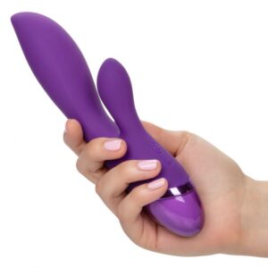 Vibrating Silicone USB Rechargeable Waterproof - Purple