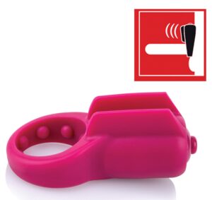 Silicone Vibrating Penis Ring Waterproof Merlot