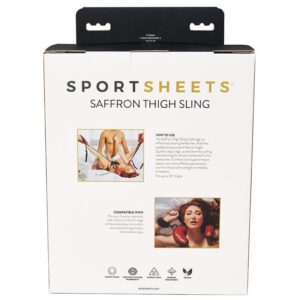 Saffron Thigh Sling Black/Red Adjustable Sportsheets