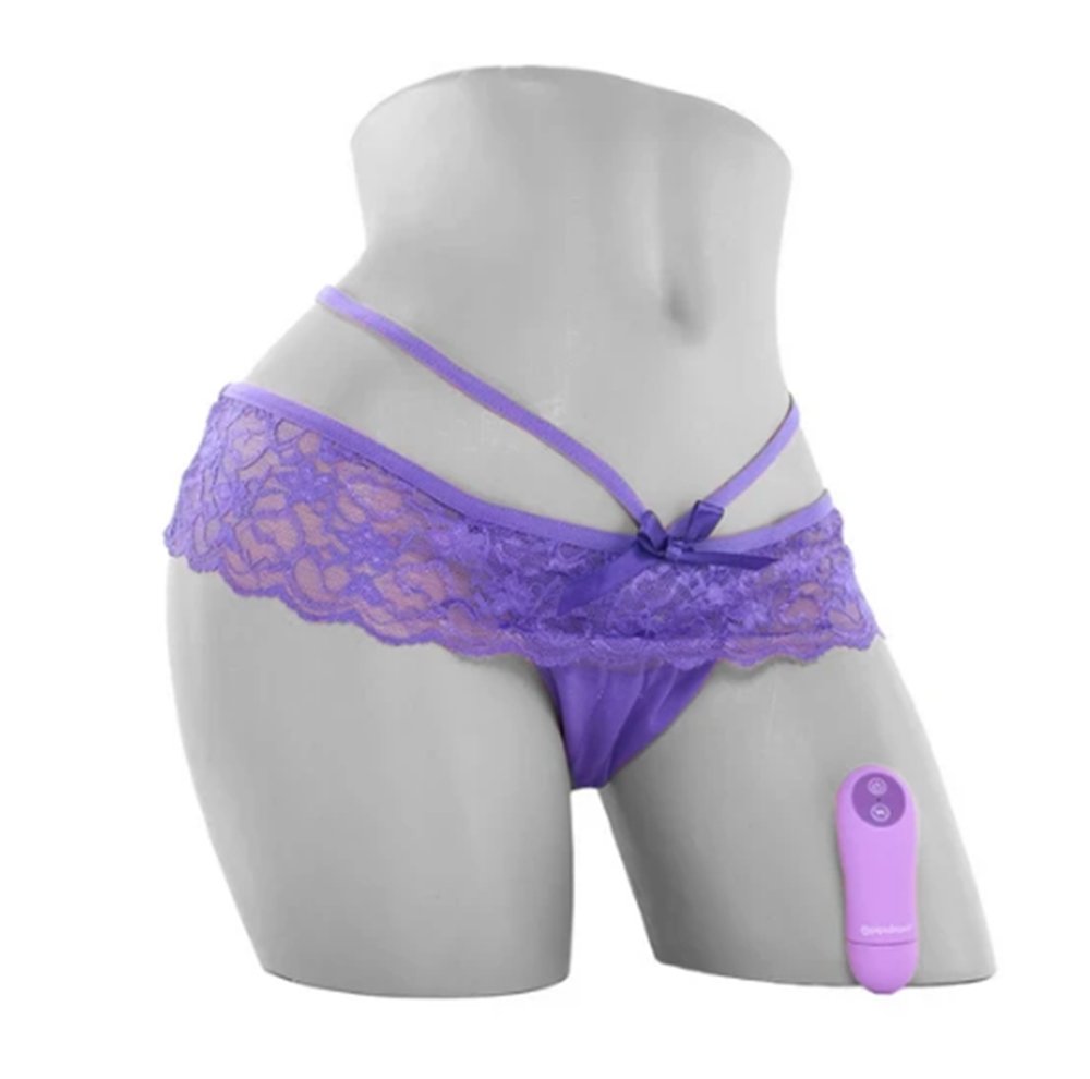 Fantasy Fore Her Thrill Her Crotchless Vibrating Panties Purple - Orgasmic  Deals