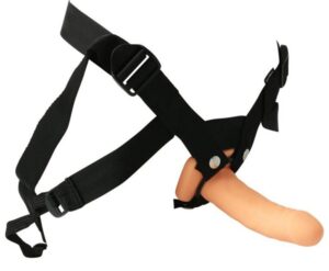 Everlaster Stud Adjustable Hollow Strap On Harness Kit 6.5 Inch Dildo