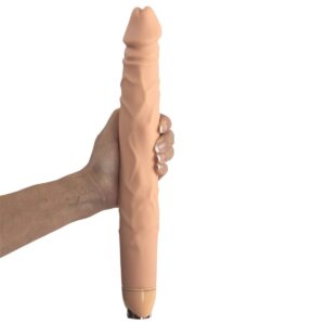Maxx Gear Mr. Big Realistic Dildo Vibrator Waterproof Flesh 12 Inch