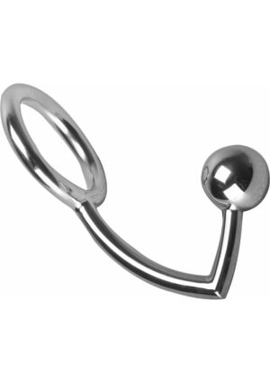 Master Series The Manus Intruder Penis Ring And Ass Ball Hitch Metal 5.75 Inch