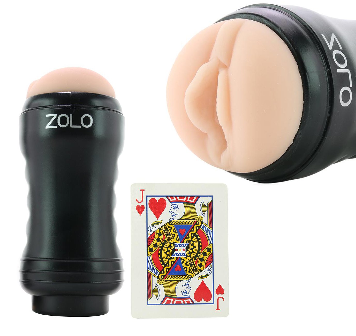 Zolo Solo Flesh Discreet Suction Mounted Textured Hands Free Pussy  Masturbator Flesh