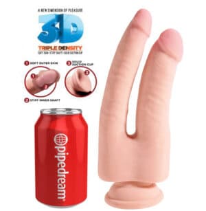 King Cock Plus Triple Density Double Penetration Dildo 9.5 Inches