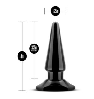 Anal Beginners Easy Butt Plug Blush Black