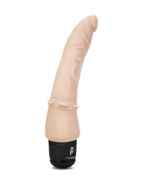 Powercock Silicone Rechargeable Slim Realistic Anal Vibrator 7 Nude