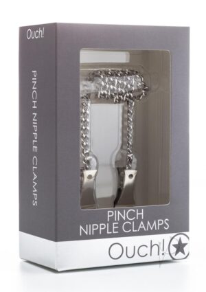 Ouch Pinch stainless steel Nipple Clamps With Chain