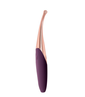 Lustful Climaxer Silicone Rechargeable Clitoral Pinpoint Vibrator - Eggplant