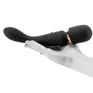 Bodywand Luxe 2 Way Wand Vibrator Large Black