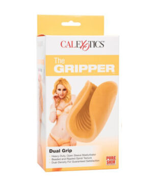 Gripper Dual Density Masturbation Sleeve Orange