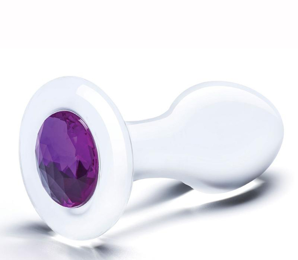 Hustler Jeweled Glass Butt Plug Orgasmic Deals