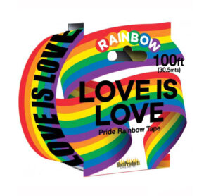 Love Rainbow Caution Party Tape