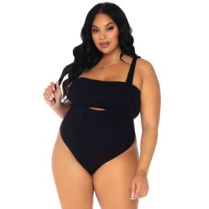 Opaque Bandeau and Suspender Sexy Teddies And Bodysuit