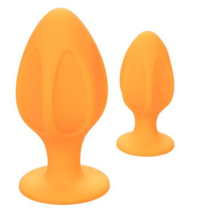 Cheeky Orange Silicone Anal Plug Trainer