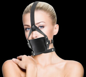 Ouch Leather Mouth Gag With Adjustable Straps