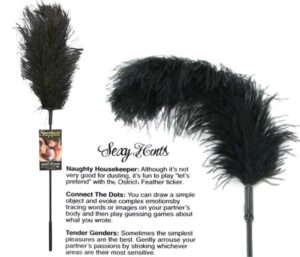 Ostrich Feather Tickler Black