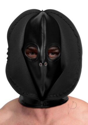 Lightweight PU Leather Bondage Sex Hood