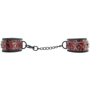 Ouch Luxury Hand Cuffs Burgundy Restraint