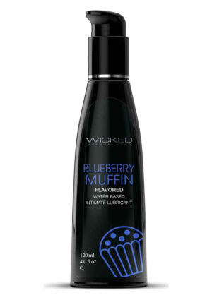 Aqua Blueberry Muffin Flavored Water-based Intimate Lubricant