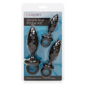 Silicone Anal Probe Kit with Easy Pull Ring