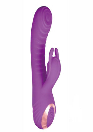 Thumping G-Spot Rechargeable Rabbit Vibrator Purple