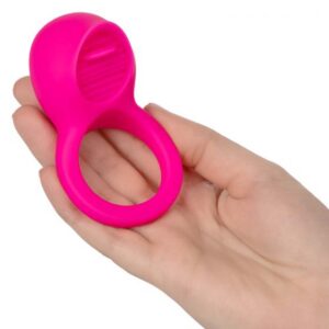 Rechargeable Teasing Tongue Vibrating Penis Ring