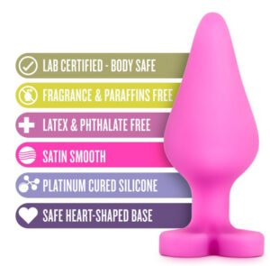 Silicone Jeweled Butt Plug Wearable Backdoor