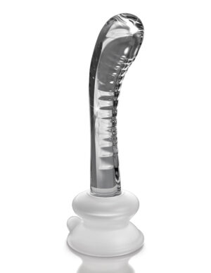 Glass Dildo with Silicone Suction Cup Base