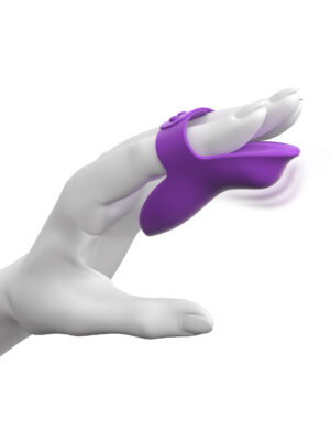 Rechargeable Silicone Adjustable Strap Finger Vibrator