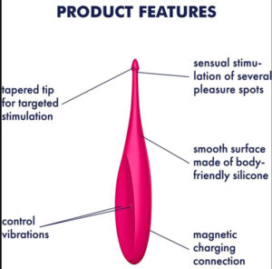 Silicone Rechargeable Clitoral Stimulator Magenta