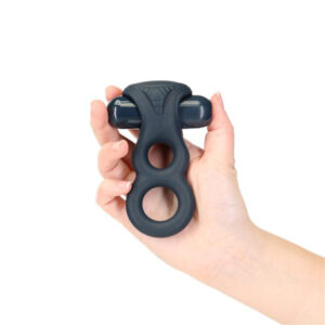 Silicone Men Enhancer Dual Vibrating Penis Ring