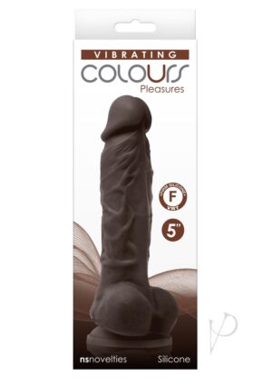 Colours Pleasures Dildo Vibe 5 Drk Brwn