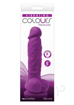 Colours Pleasures Dildo Vibe 5 Purple