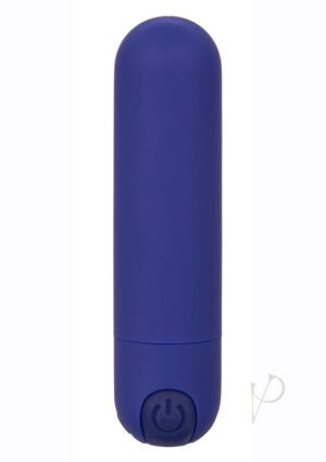 Rechargeable Mini Silicone Bullet Vibrator Blue