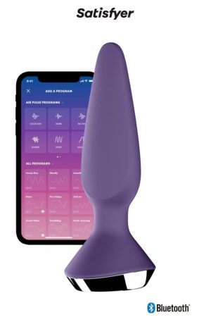 Silicone Anal Vibrator Plug-ilicious 1 Purple