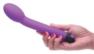 Silicone 10X G-Spot and Clitoral Vibrator Purple