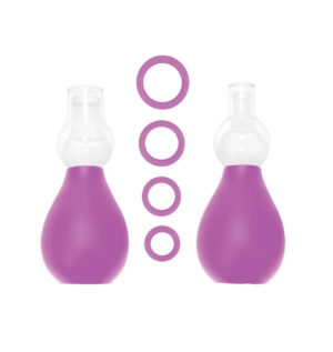 Nipple Suckers and Pumps Set - Purple